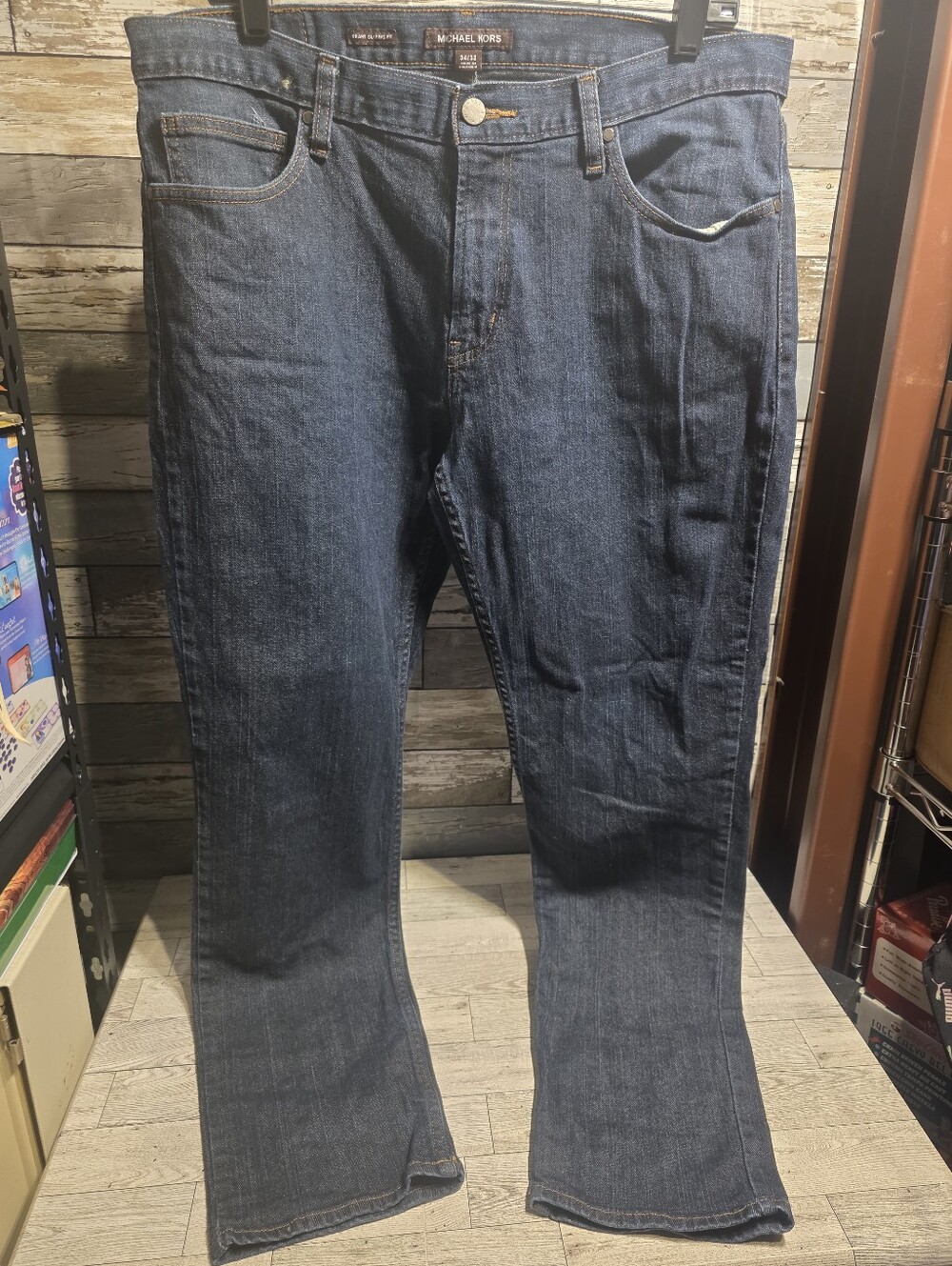 Michael Kors Men's Dark Blue Bootcut Jeans
